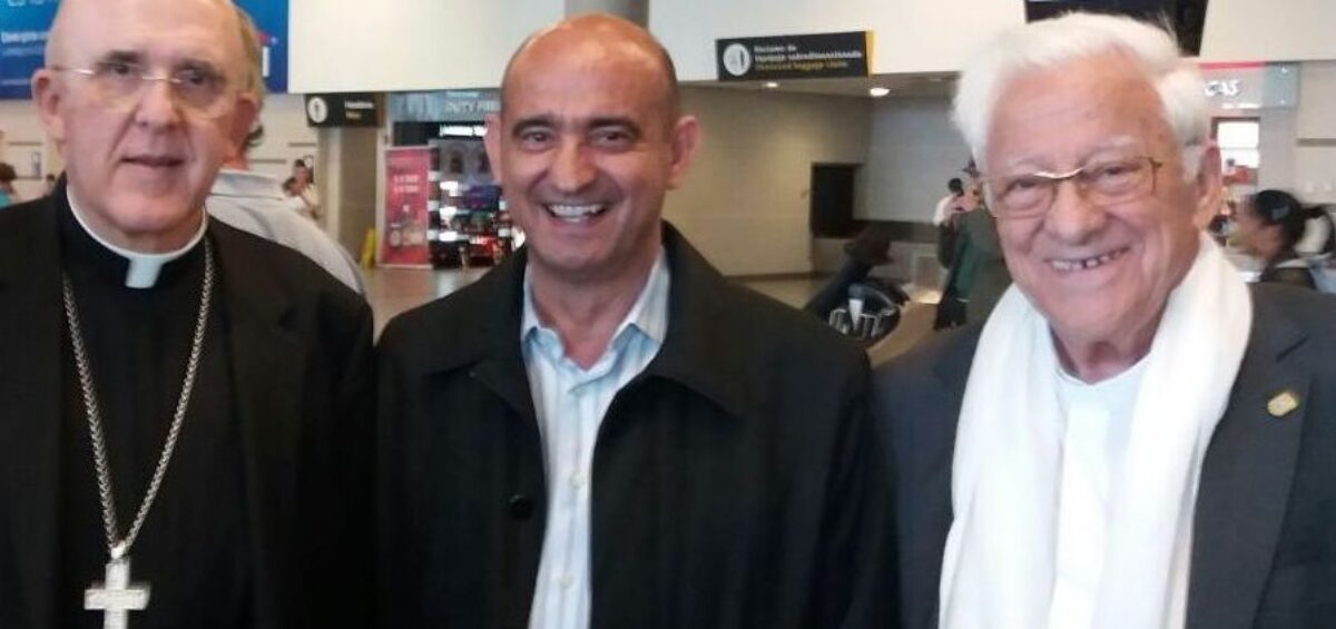 Tocas Castillo con Carlos Osoro y el padre Angel