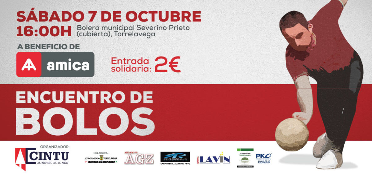 Encuentro de bolos en beneficio de amica