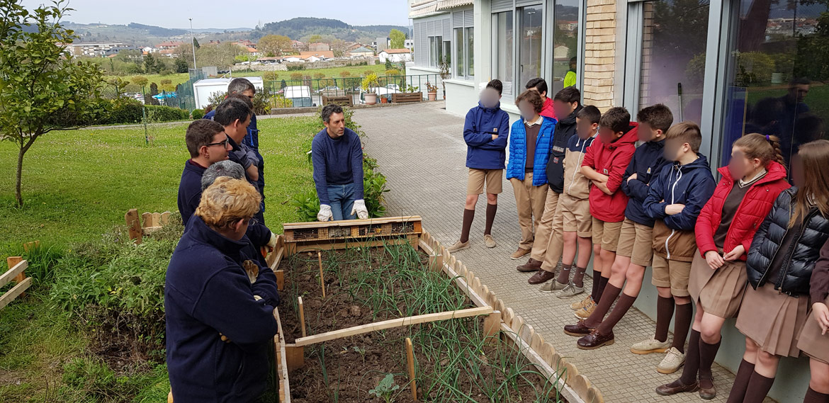 Seguimos con el proyecto "Te voy a llevar al huerto" con el colegio SSCC