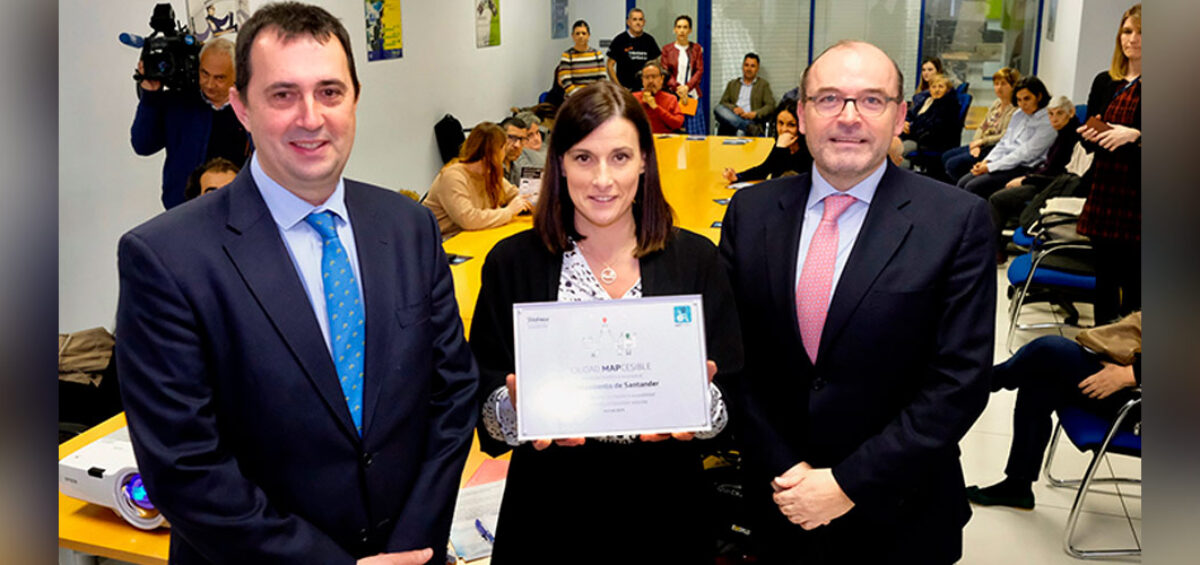 La ciudad de Santander recibe el reconocimiento “Ciudad Mapcesible”