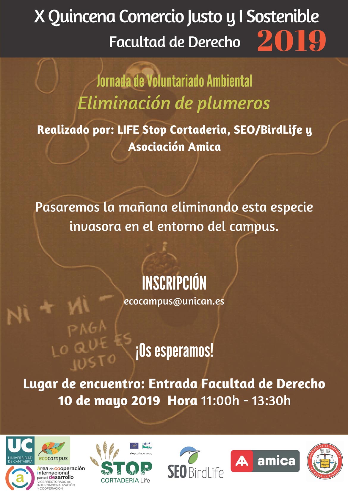 Participamos en la X Quincena Comercio Justo y Sostenible UC 2019.