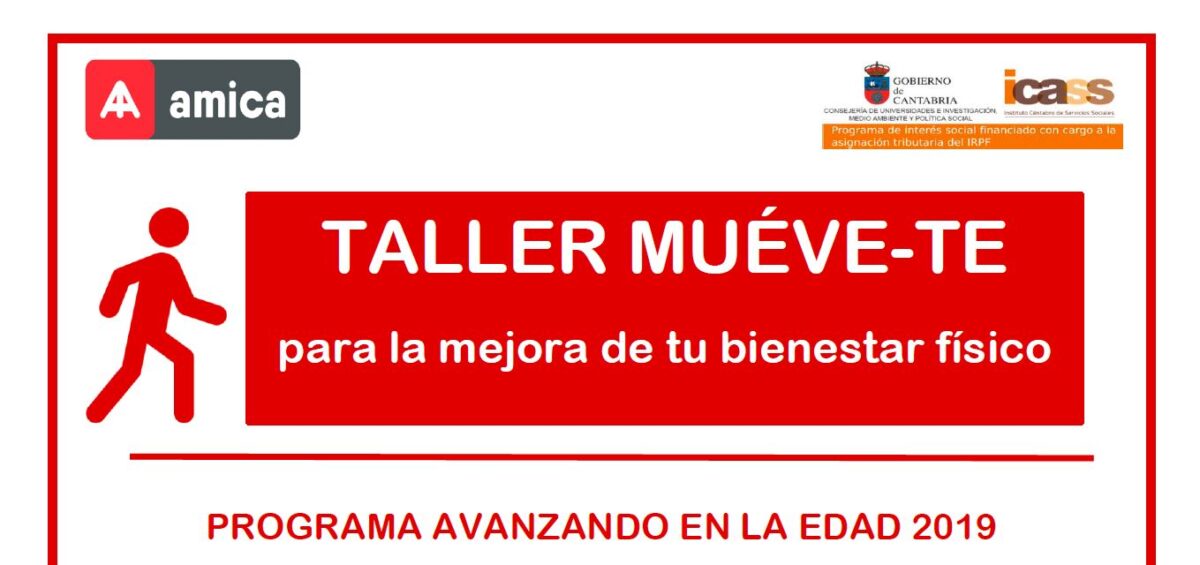 TALLER MUÉVE-TE para la mejora de tu bienestar físico