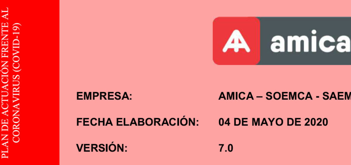 Actualizamos el Plan de actuación frente al coronavirus