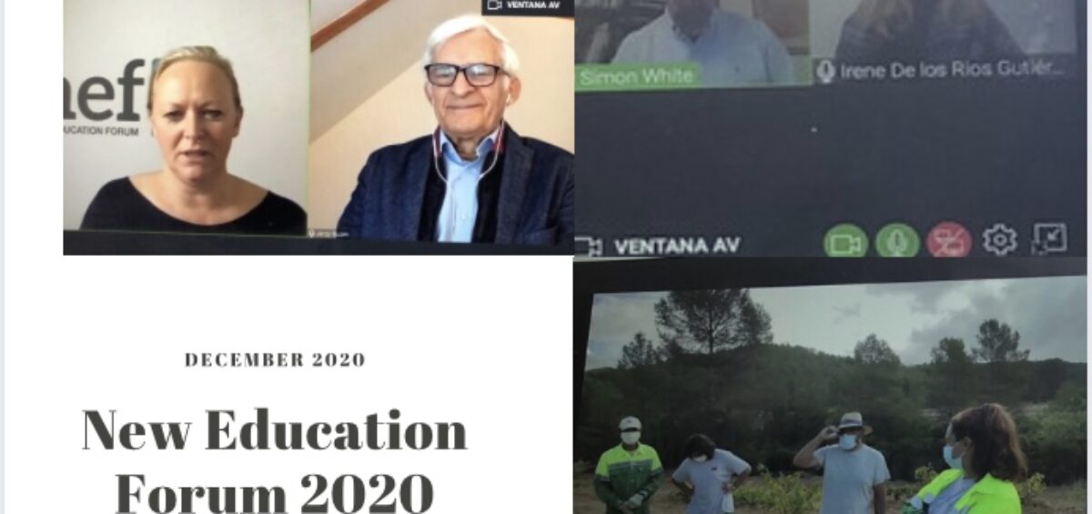 Amica participa en el New Education Forum 2020 presentando su buena práctica sobre el Beneficio de la formación en el medio natural (Outdoor learning) para las personas.