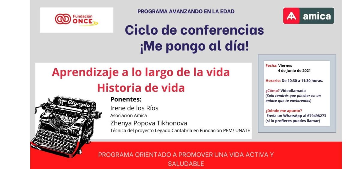 Me pongo al día Aprendizaje a lo largo de la vida Amica Fundacion Once