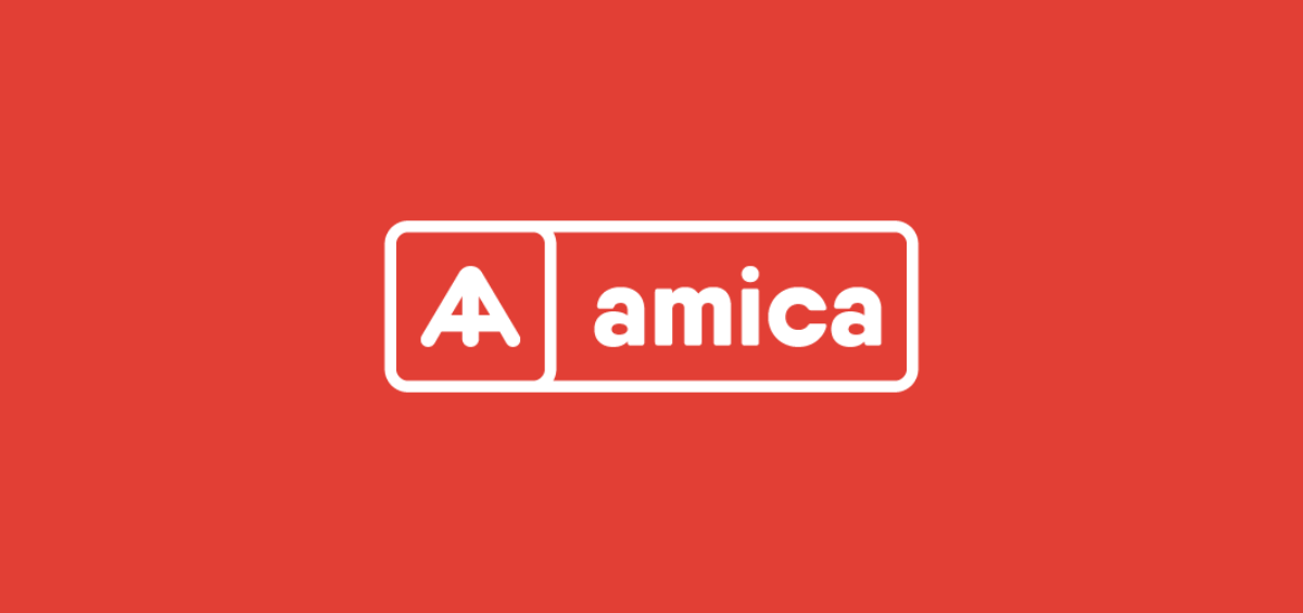Amica - cartel de aviso