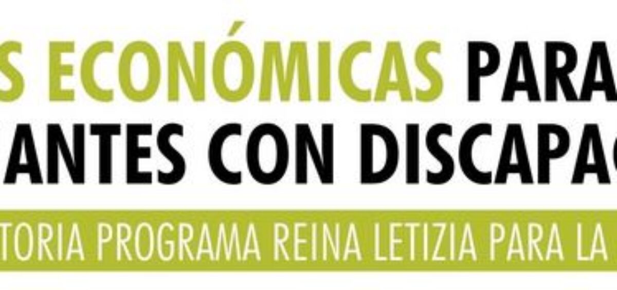 Programa de Ayudas para estudiantes con discapacidad Reina Letizia para la inclusión