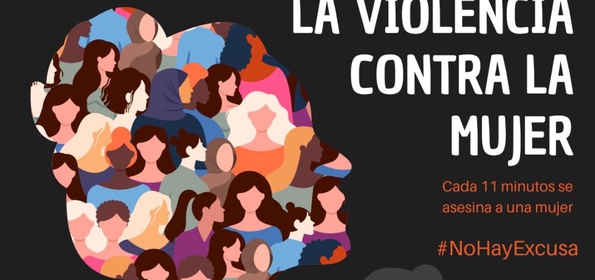 Cartel de Conmemoración del Día Internacional de la Eliminación de la Violencia contra la Mujer con diversos actos