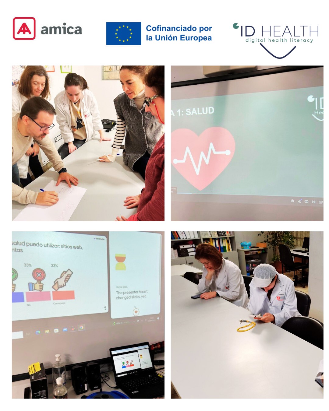 ID-HEALTH Imágenes de los talleres enmarcados dentro del programa ID-HEALTH cofinanciado por la Unión Europea