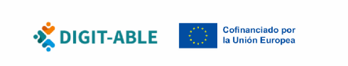 Logotipo de DIGIT-ABLE y el de la Unión Europea