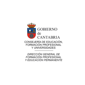Logo Gobierno de Cantabria, consejería de educación, formación profesional y universidades