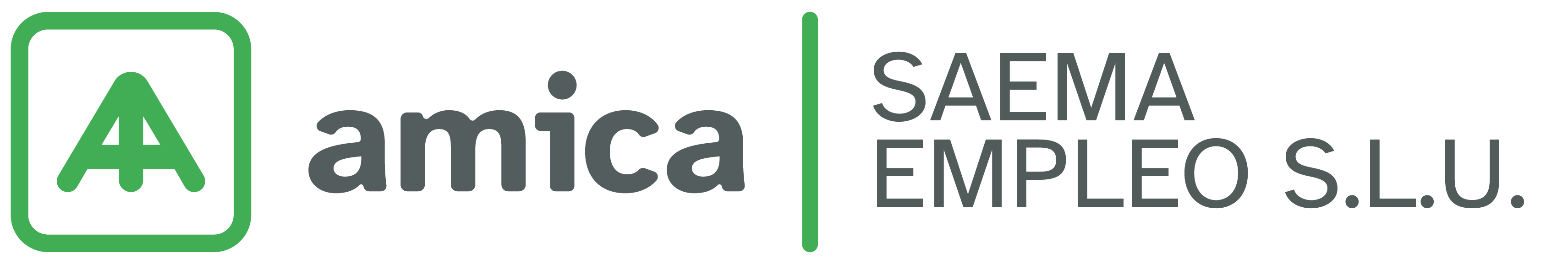 Logo Amica en Verde, Saema Empleo S.L.U