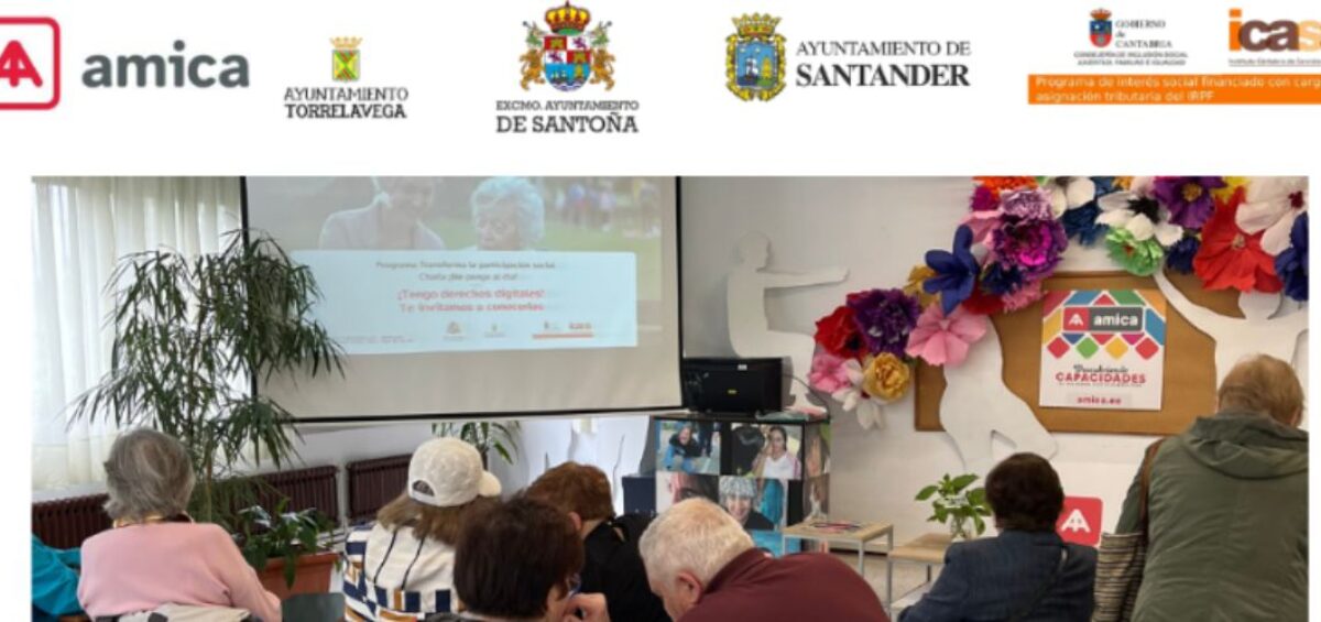 Charla para promover la ciudadanía digital en personas mayores de 55 años