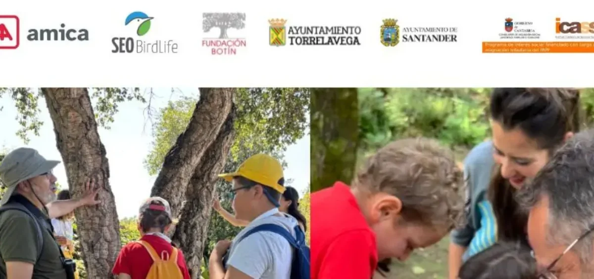 Un grupo de infancia de Amica disfruta de actividades en la naturaleza gracias a la colaboración de SEO BIRD LIFE