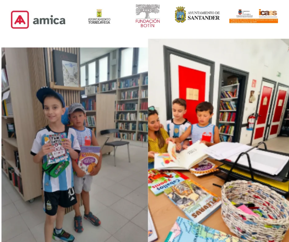 El grupo de Infancia en Amica realiza un taller en nuestra librería solidaria