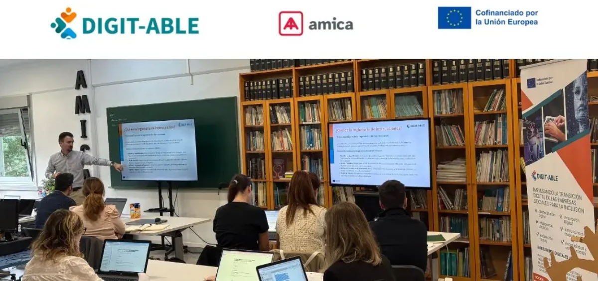Formación de introducción a la inteligencia Artificial de Amica del proyecto europeo Digit-Able