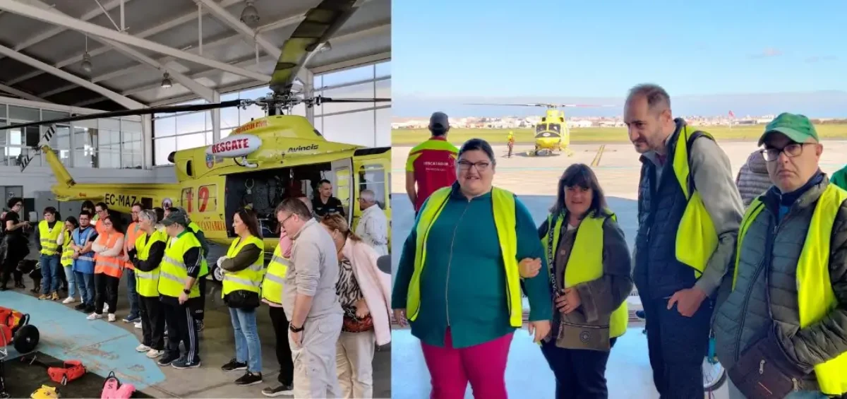 Visita de usuarios de Amica al Hangar