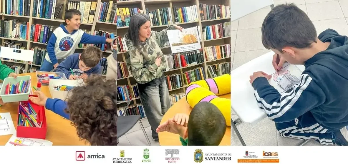 Un grupo de atención y a la adolescencia de Amica acuden a la Librería Solidaria de Amica para la actividad de Cuenta Cuentos