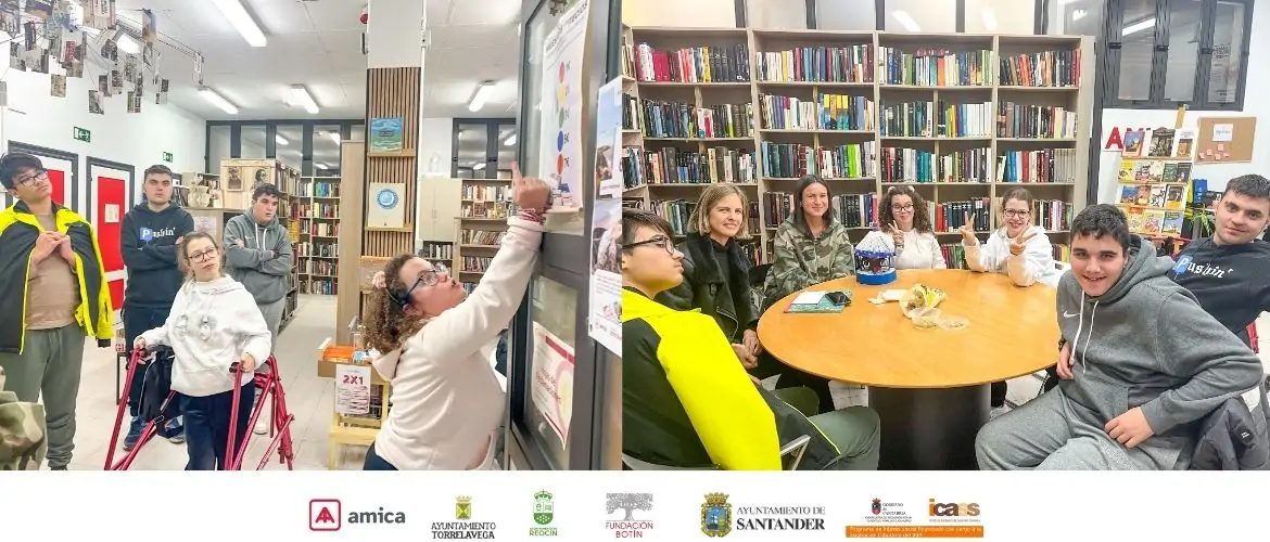 El grupo de atención a la infancia y a la adolescencia, se reune en la librería para mantener una charla sobre series o Libros